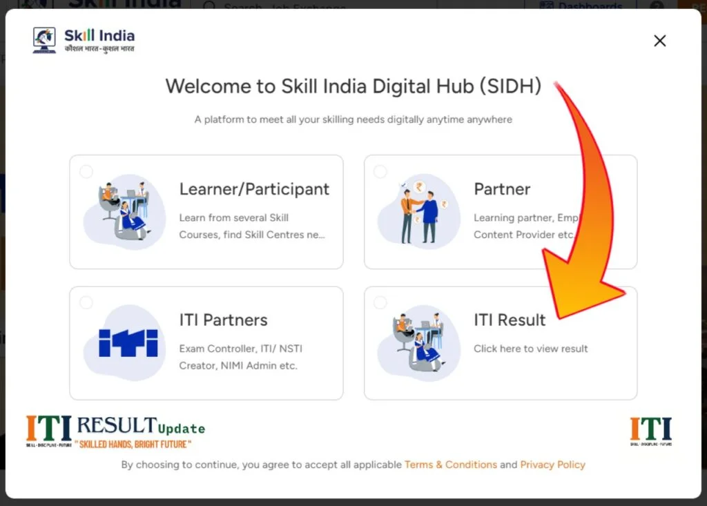 NCVT ITI Result Step 2